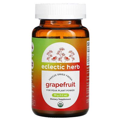 

Eclectic Institute, Freeze Dried Fresh, Grapefruit, 3.2 oz (90 g)