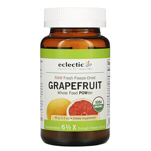 Отзывы о Эклектик Институт, Raw Fresh Freeze-Dried, Grapefruit, Whole Food POWder, 3.2 oz (90 g)