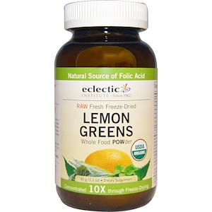 Eclectic Institute, Lemon Greens POW-der, порошковая смесь лимона и зелени, 3,2 унции (90 г) 