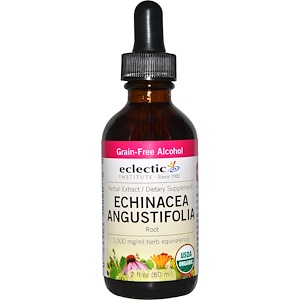 Отзывы о Эклектик Институт, Echinacea Angustifolia Root, Grain-Free Alcohol, 2 fl oz (60 ml)