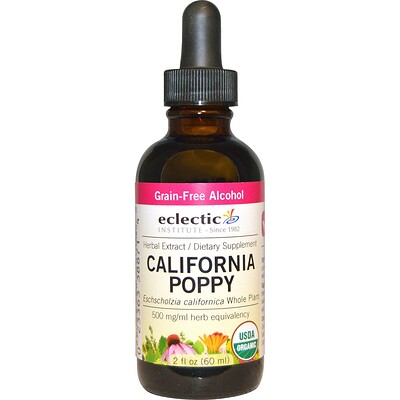 

Organic California Poppy, 2 fl oz (60 ml)