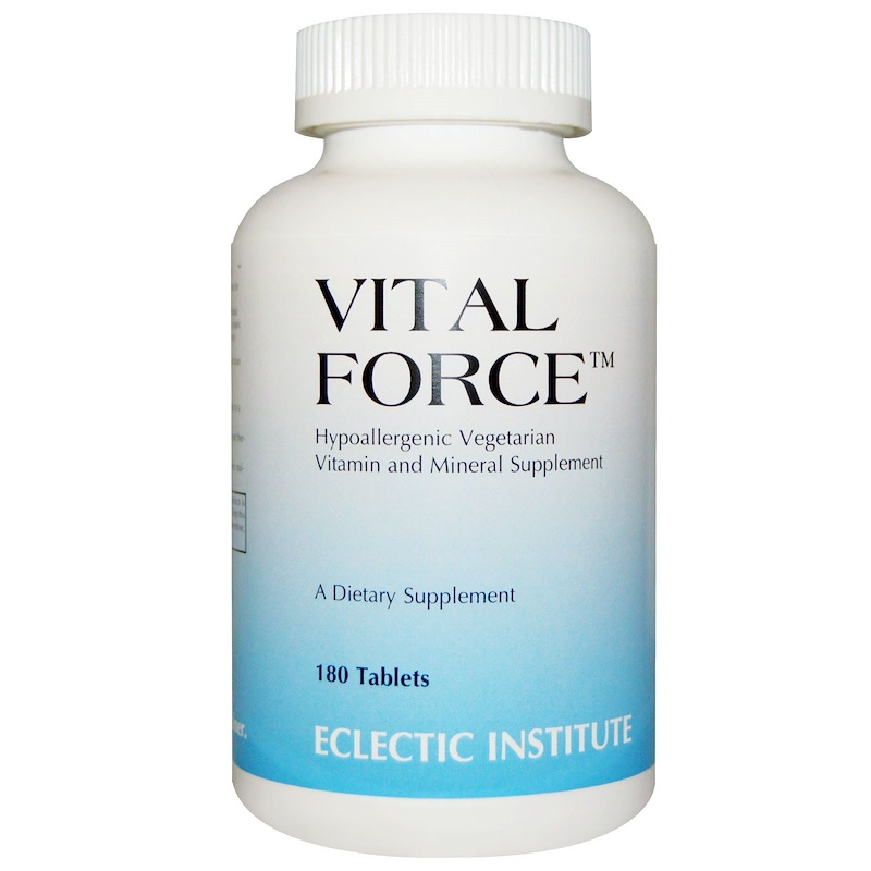 Eclectic Institute, Vital Force, Vitamin and Mineral Supplement, 180 Tablets iHerb