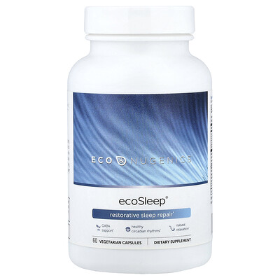 Econugenics, ecoSleep, Reparación reparadora del sueño, 60 cápsulas vegetales