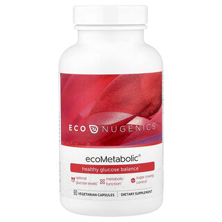 Econugenics, ecoMetabolic, Équilibre glycémique sain, 90 capsules végétariennes