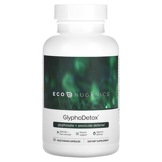 Econugenics, GlyphoDetox, Glyfosat + Skydd mot bekämpningsmedel, 60 Vegetariska Kapslar