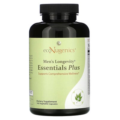 Econugenics Men's Longevity Essentials Plus, 180 Vegetable Capsules