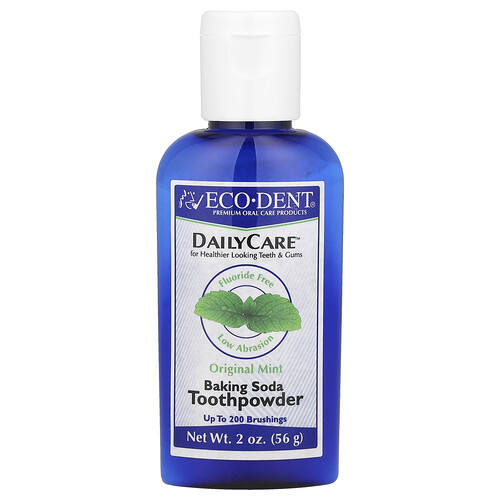 Eco-dent Daily Care™, Baking Soda Toothpowder, Original Mint, 2 oz (56 g)
