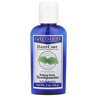 Eco-Dent, Daily Care, bicarbonato di sodio in polvere, menta originale, 56 g