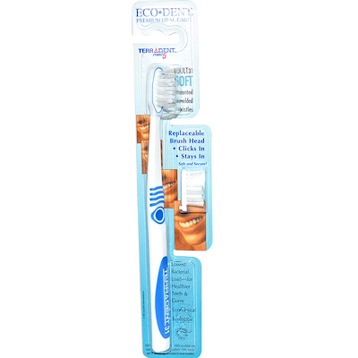 

Eco-Dent TerrAdent med5, Adult 31, Мягкая, 1 зубная щетка, 1 запасная головка