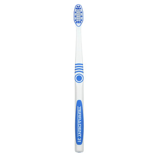 Eco-Dent, فرشاة أسنان Terradent Med5، للبالغين 31، متوسطة، فرشاة أسنان واحدة، رأس فرشاة احتياطي واحد