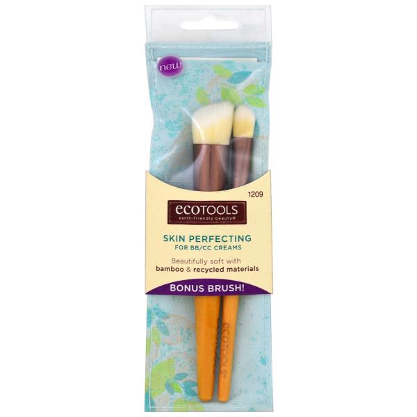 EcoTools, Skin Perfecting Brush for BB/CC Creams, 1 Brush + Bonus Brush ...