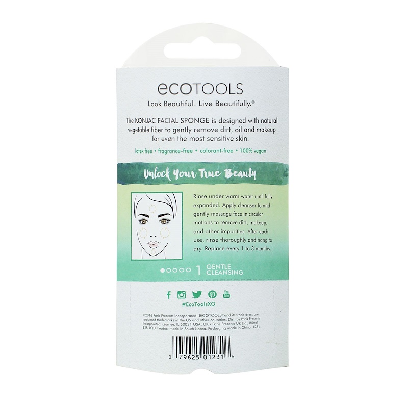 EcoTools, Konjac Facial Sponge, 1 Sponge iHerb