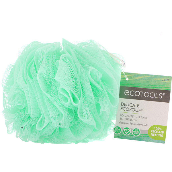 EcoTools, Delicate EcoPouf, 1 Badeschwamm