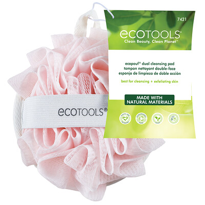 Купить EcoTools Двойная чистящая подушка от EcoPouf, 1 подушка