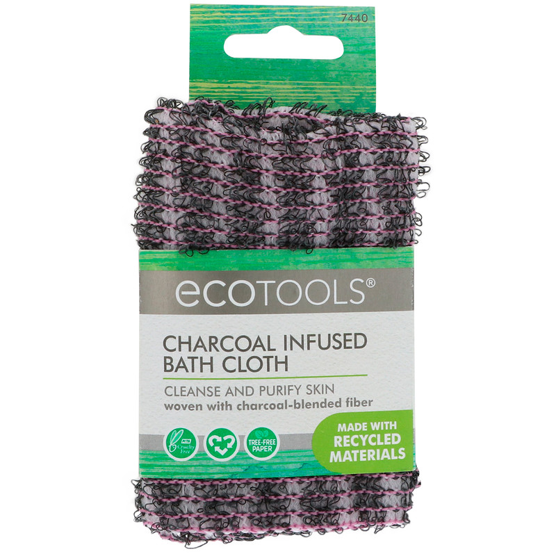 EcoTools, Charcoal Infused Bath Cloth, 1 Cloth iHerb