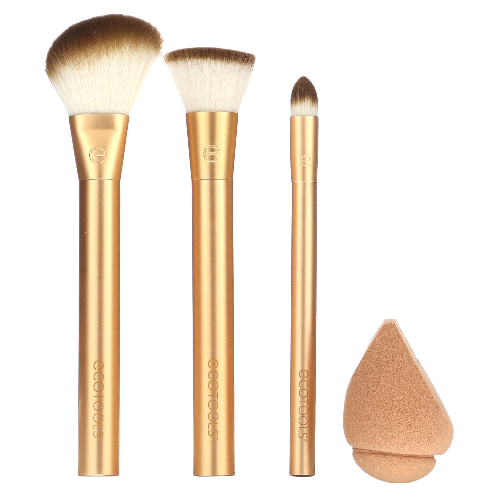 Ecotools Precious Metals Face Blend Sculpt Set 4 Piece Set 2072