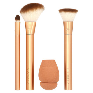 EcoTools, Metales preciosos, Set de mezcla y esculpido para el rostro`` Set de 4 piezas