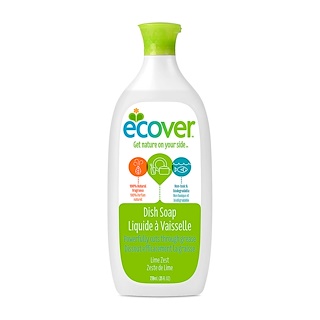 Ecover, Жидкое моющее средство для посуды, лаймовая цедра, 25 жидких унций (739 мл)