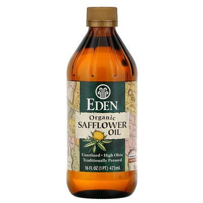 Купить Eden Foods Органическое сафлоровое масло, нерафинированное, 16 жидких унций (473 мл)