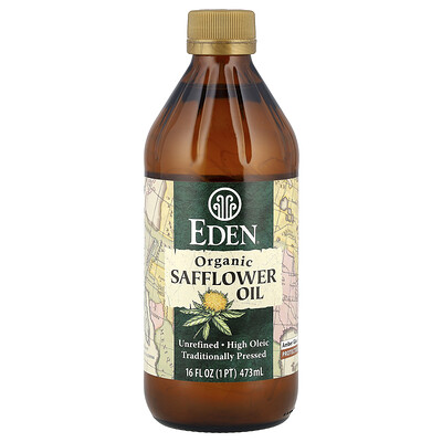 Eden Foods, Aceite de Cártamo Orgánico, Sin Refinar, 16 fl oz (473 ml)