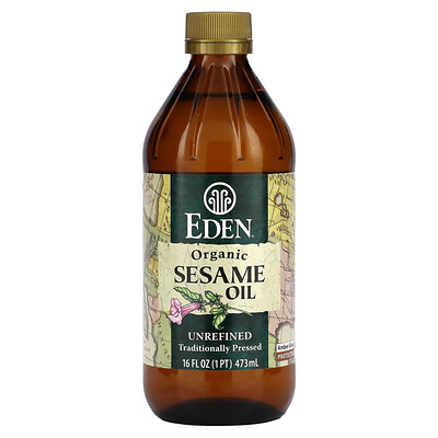 Eden Foods Органическое кунжутное масло, нерафинированное, 473 мл (16 жидких унций)