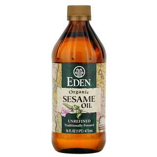 Eden Foods, 有機芝麻油，未精煉，16液體盎司（473毫升）