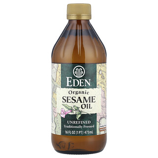 Eden Foods, органічна кунжутна олія, нерафінована, 473 мл (16 рідк. унцій)