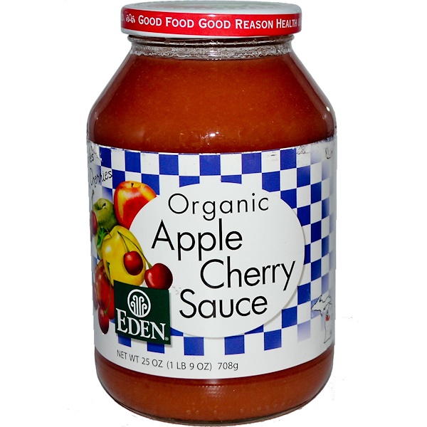 Eden Foods, Organic Apple Cherry Sauce, 25 oz (708 g) (Discontinued Item) 