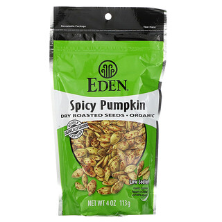 Eden Foods, عضوي، بذور البقطين المحمصة والمتبلة، 4 أونصة (113 جم)