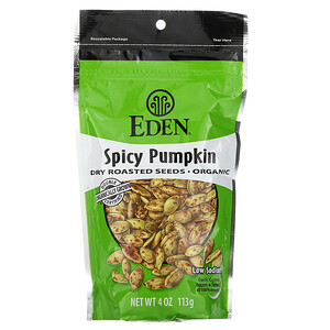 Эдэн Фудс, Organic, Spicy Pumpkin Dry Roasted Seeds, 4 oz (113 g) отзывы покупателей