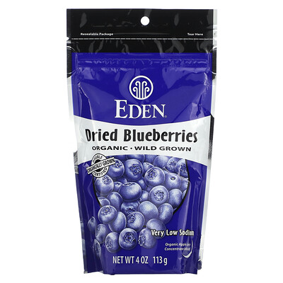 Eden Foods Organic Dried Blueberries 4 oz (113 g)