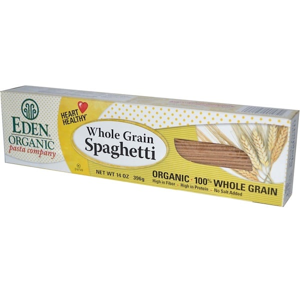 Eden Foods, Органические спагетти из цельного зерна, 14 унций (396 г) (Discontinued Item) 