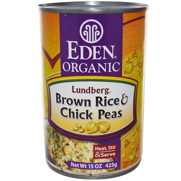 Eden Foods, Organic Lundberg Brown Rice & Chick Peas, 15 oz (425 g) (Discontinued Item) 