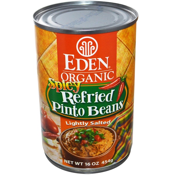 Eden Foods, Organic, Spicy Refried Pinto Beans, 16 oz (454 g) (Discontinued Item) 