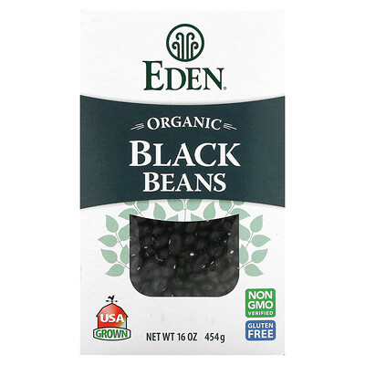 Eden Foods Органическая черная фасоль, 16 унций (454 г)
