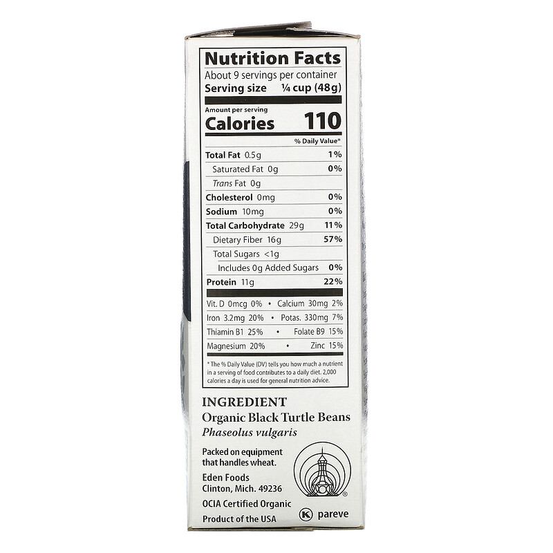Eden Foods, Organic Black Beans, 16 oz (454 g) iHerb
