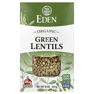 Eden Foods, органическая зеленая чечевица, 454 г (16 унций)