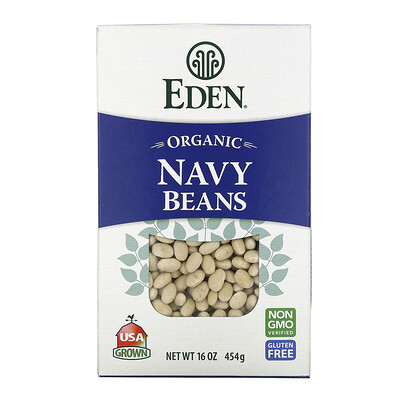 Купить Eden Foods Органические военно-морские бобы, 454 г (16 унций)
