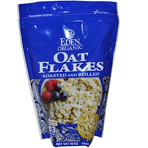 Отзывы о Эдэн Фудс, Organic Oat Flakes, Roasted and Rolled, 16 oz (454 g)