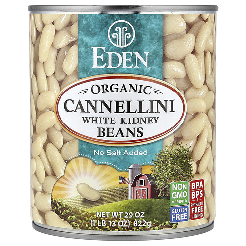 Eden Foods, Organic Cannellini White Kidney Beans, 29 oz (822 g)