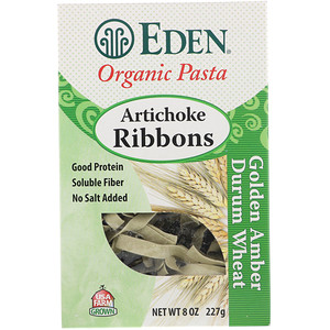 Эдэн Фудс, Organic Pasta, Artichoke Ribbons, 8 oz (227 g) отзывы