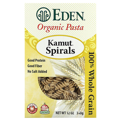 Eden Foods Органические макаронные изделия спирали из пшеницы марки Камут 340 г (12 унций)