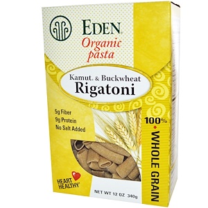 Отзывы о Эдэн Фудс, Organic, Kamut & Buckwheat Rigatoni, 12 oz (340 g)