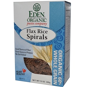 Отзывы о Эдэн Фудс, Organic Flax Rice Spirals, 12 oz (340 g)