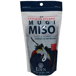 Отзывы о Эдэн Фудс, Certified Organic Mugi Miso, Barley & Soybeans, 12.1 oz (345 g)
