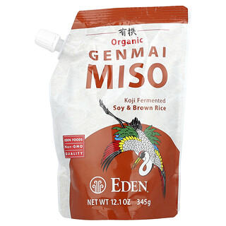 Eden Foods, Organické Genmai Miso, 345 g