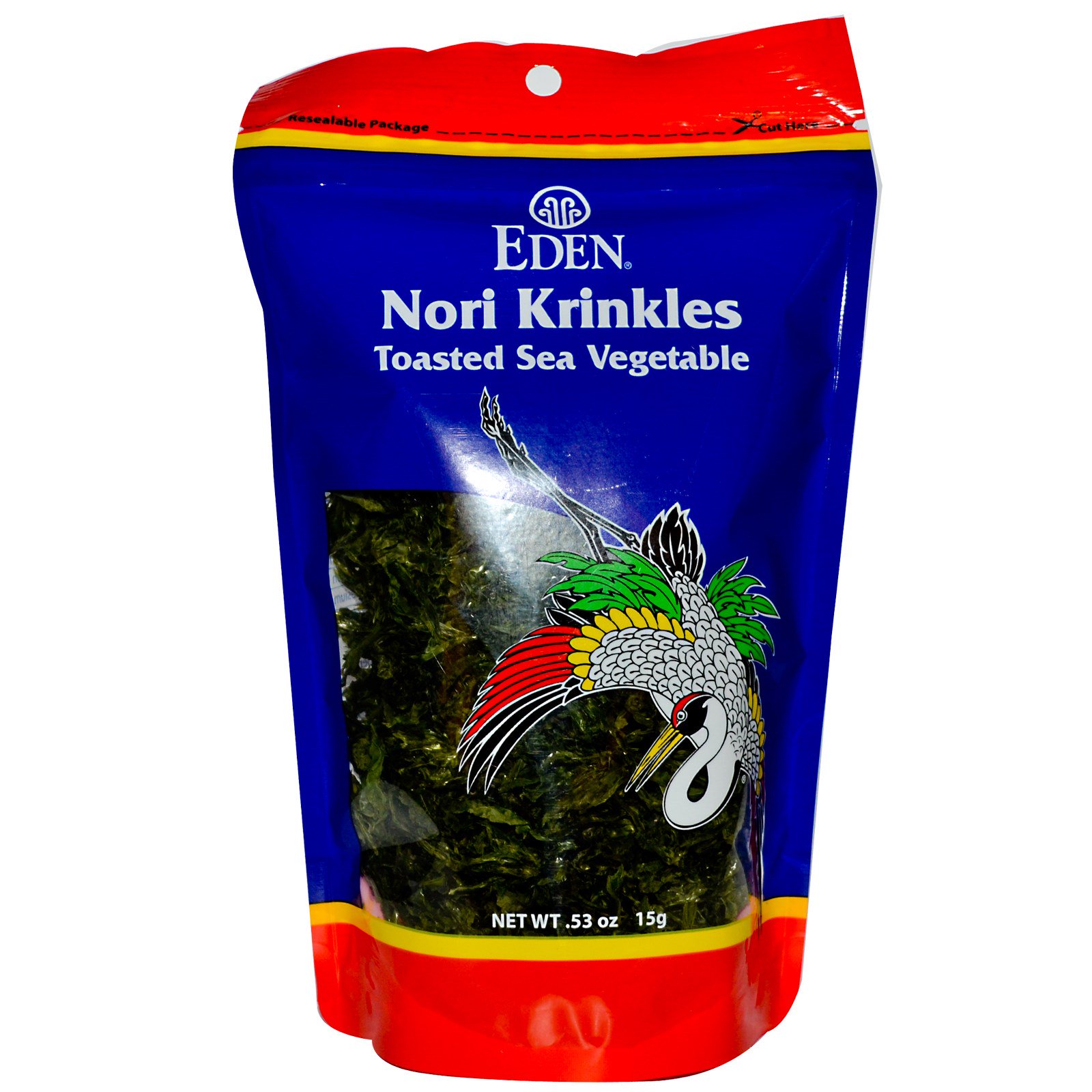 Eden Foods, Nori Krinkles, Toasted Sea Vegetable, .53 oz (15 g) iHerb