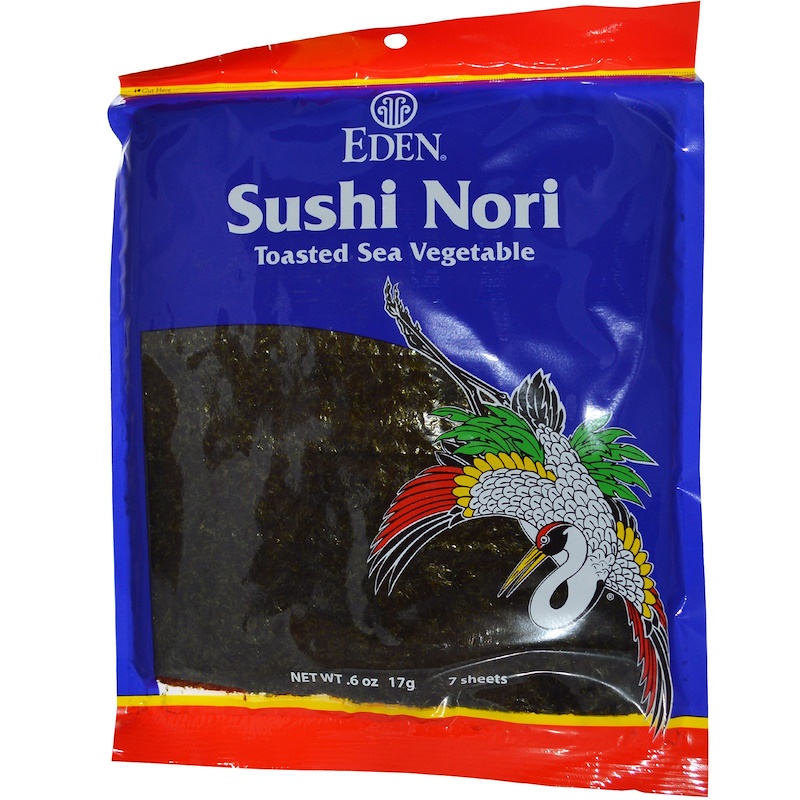 Eden Foods, Sushi Nori, 7 Sheets, .6 oz 17 g iHerb