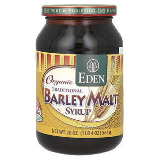 Eden Foods, Sirop tradițional de malț de orz organic, 20 oz (566 g)