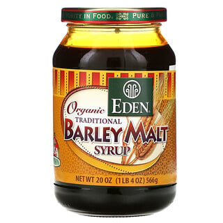 Eden Foods, 유기농 전통 보리 맥아 시럽, 20 oz (566 g)